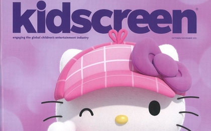 Hello Kitty is on Kidscreen magazine!